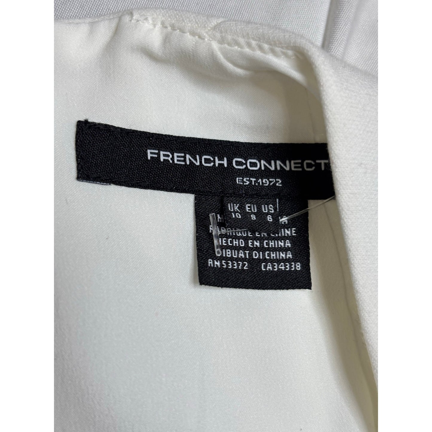 French Connection Ruth Whisper White A-Line Mini Dress SZ 6