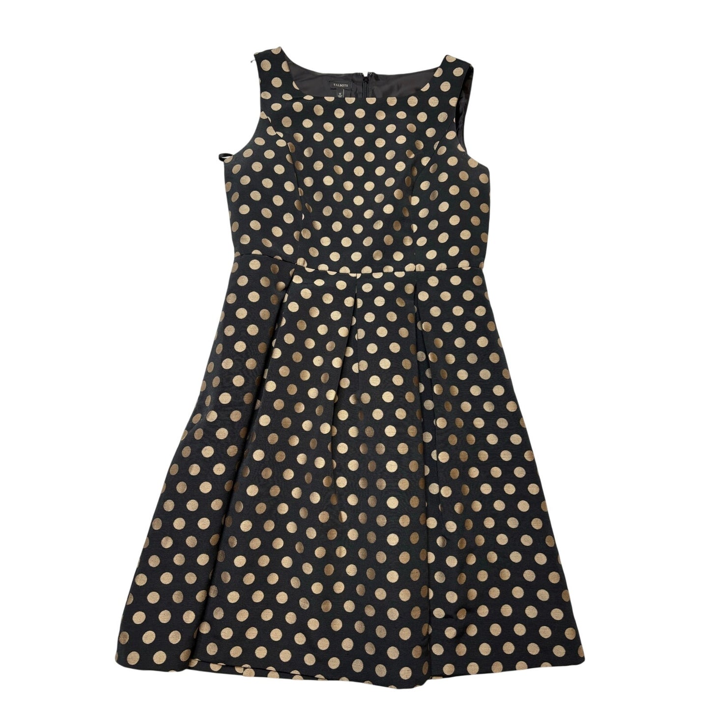 Talbots Polka Dot Fit & Flare Dress SZ 12