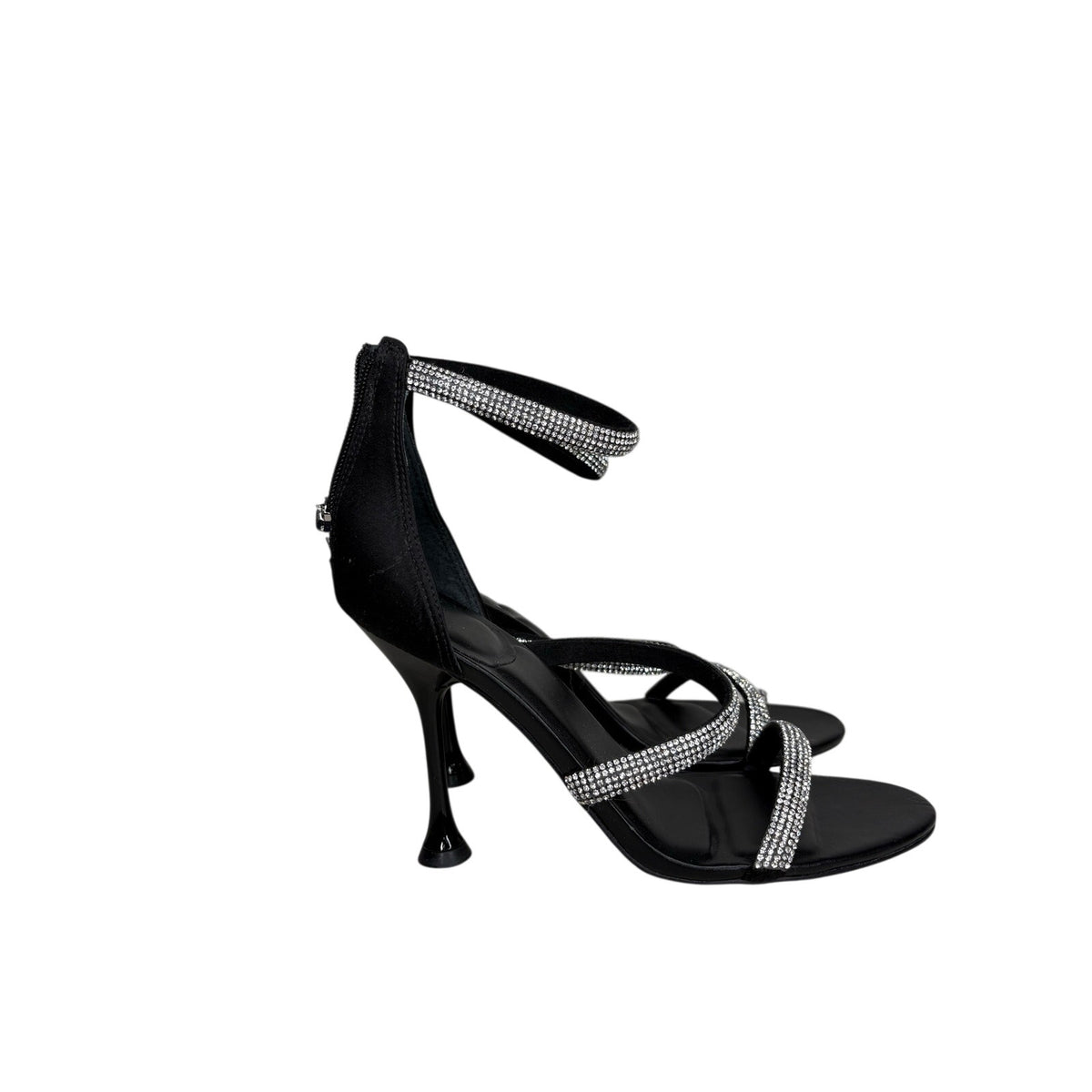 Marc Fisher LTD Carita Rhinestone Strappy Heels SZ 8M
