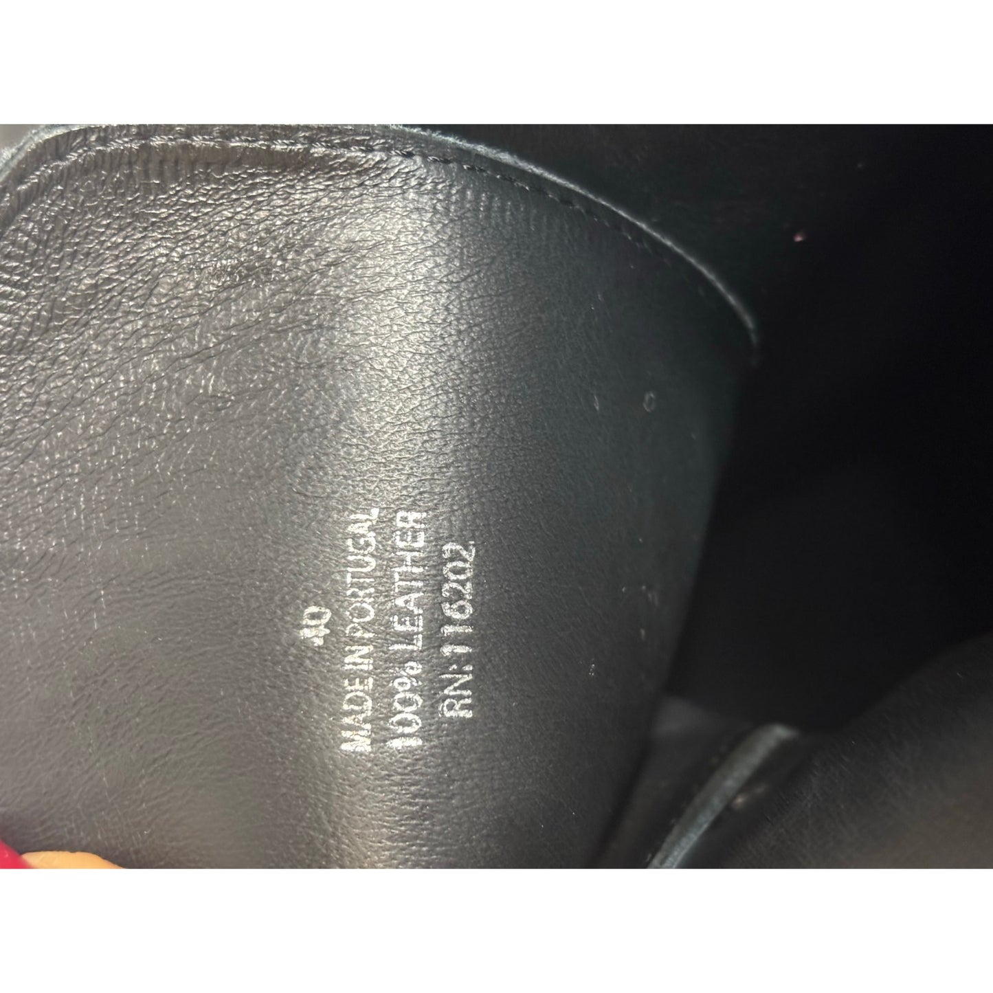 Voltaire Black Patent Leather Combat Boots w/ Zipper + Chain Detail SZ 40 EU / 9–9.5 US