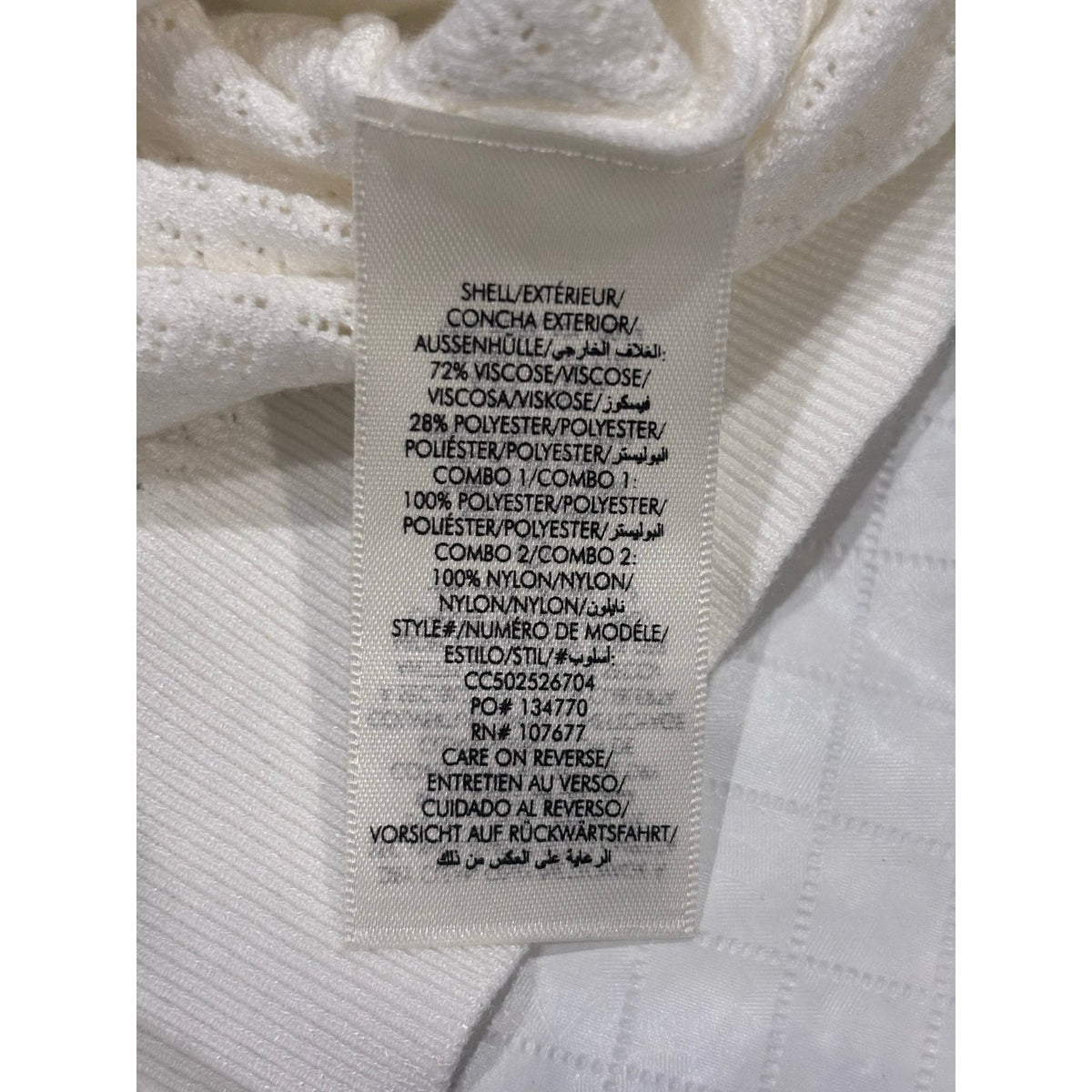 Alice + Olivia Ramona Pointelle Polo SZ L