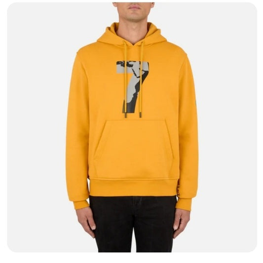 Compound X Save the Duck Men's Yellow Hoody SZ Small