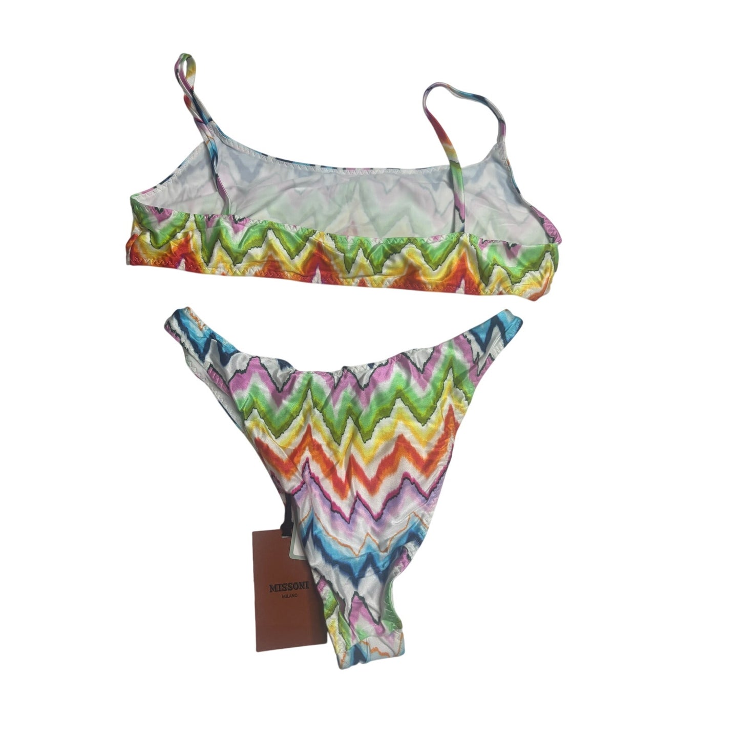 Missoni Mare Zigzag Chevron Bandeau Bikini Set SZ 48