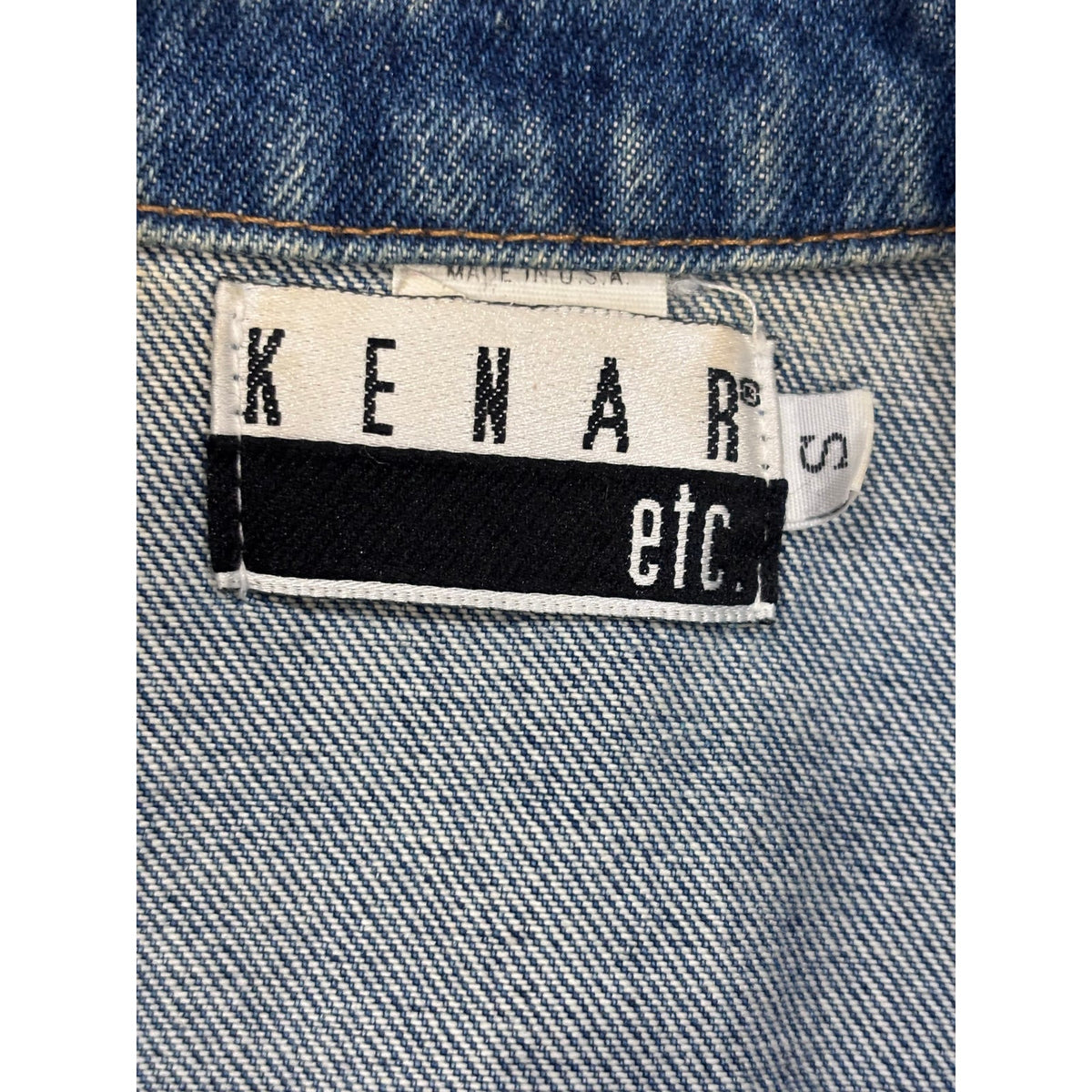 Vintage Kenar Denim Vest SZ SM