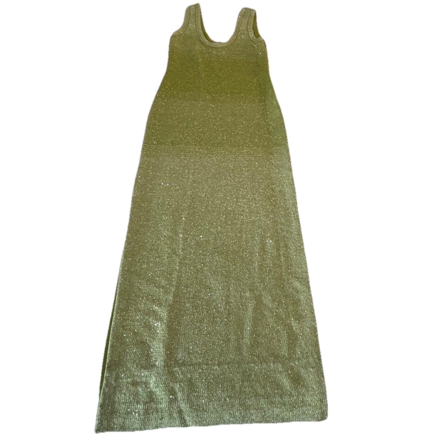 St. John Sequin Knit Maxi Dress SZ L