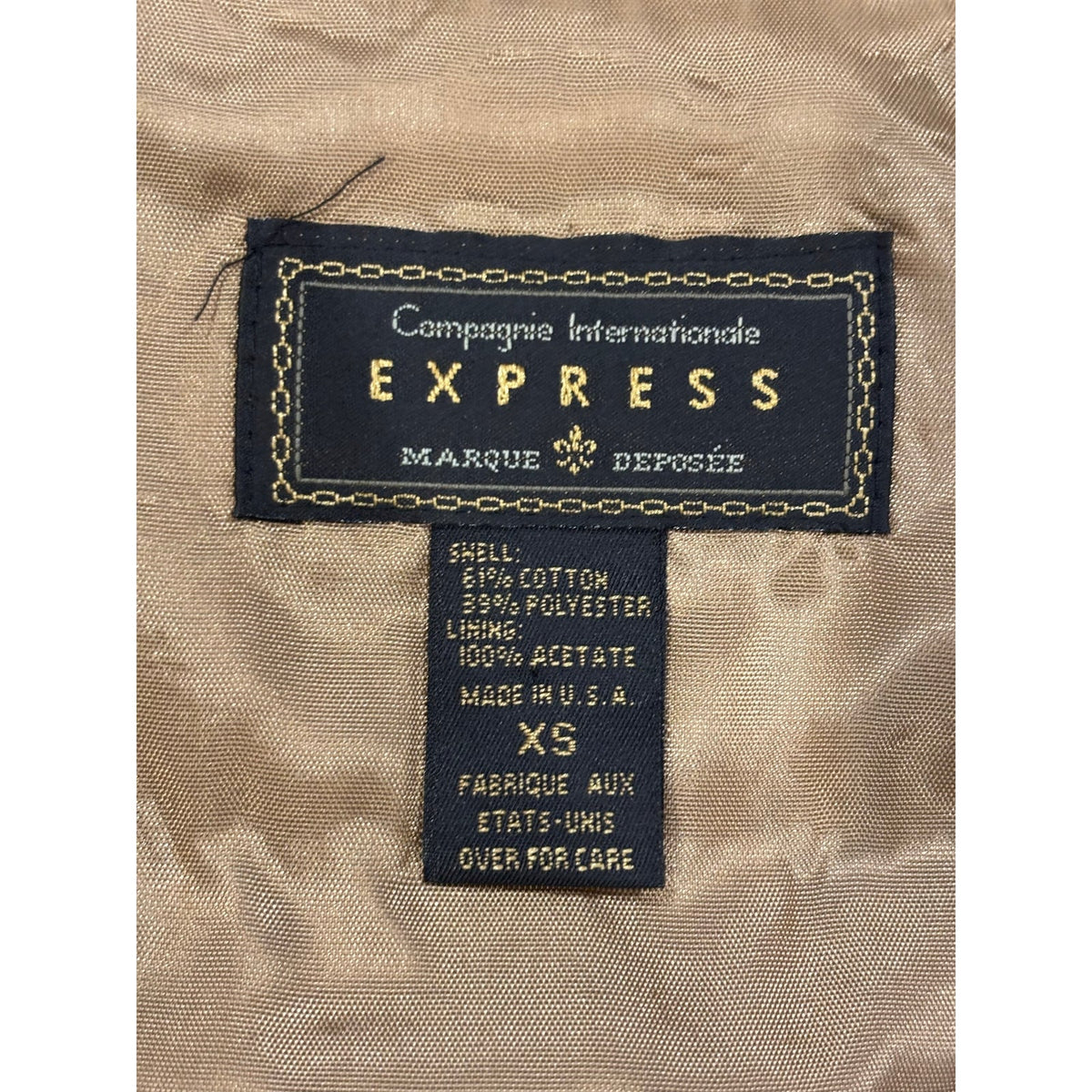 Vintage Express Tapestry Vest SZ XS
