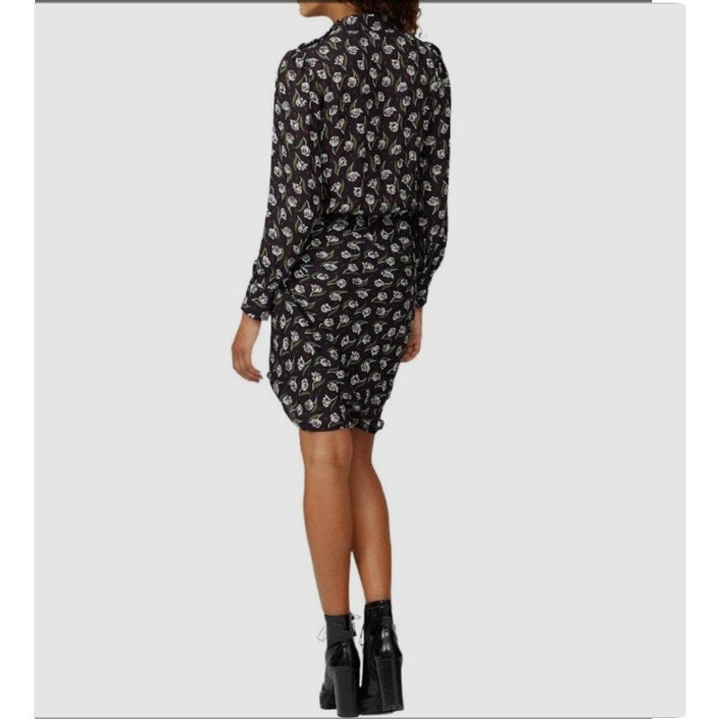 Veronica Beard Cadence Silk Floral Print Midi Dress SZ 2