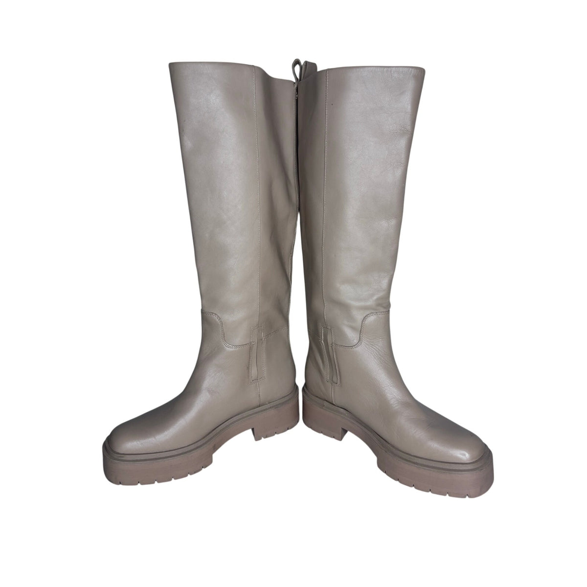 Sam Edelman Larina Waterproof Leather Platform Boots SZ 9