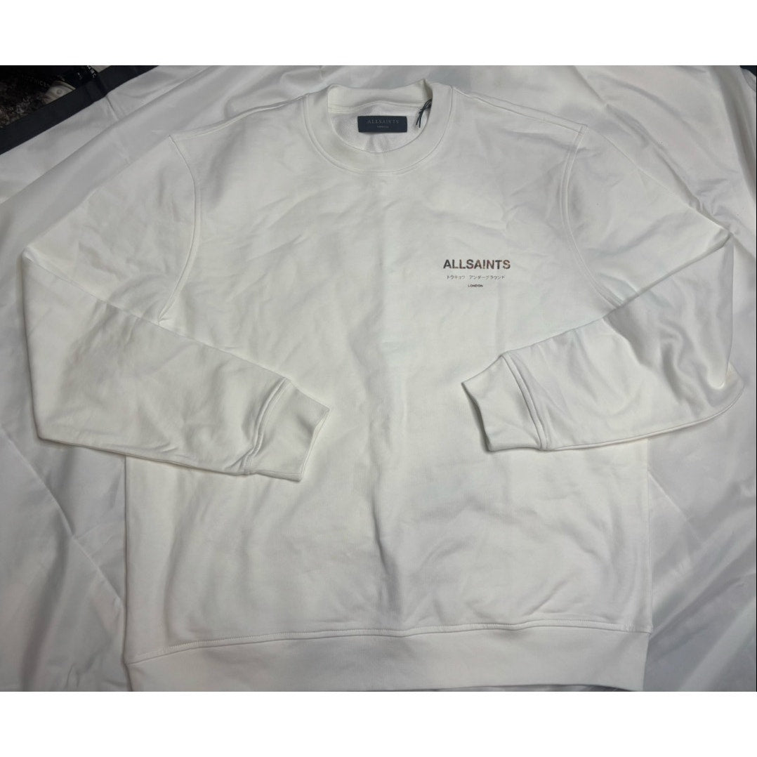 AllSaints Tokyo Underground Graphic Crewneck Sweatshirt SZ Med