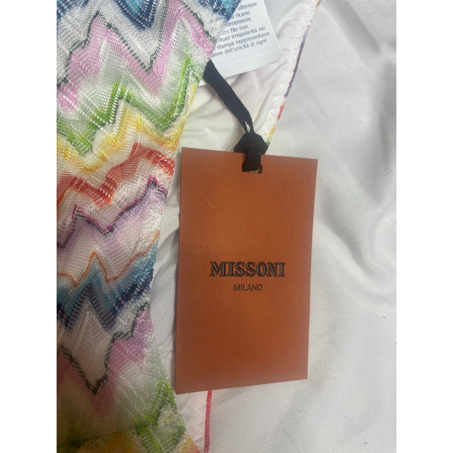 Missoni Zigzag Chevron Multicolor Bikini Set SZ 46