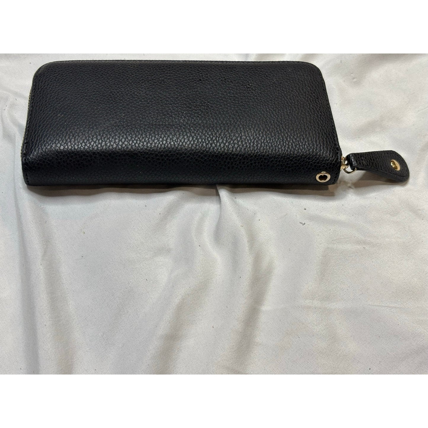 Marc New York Studded Zip Around Wallet Black Gold Continental Wristlet