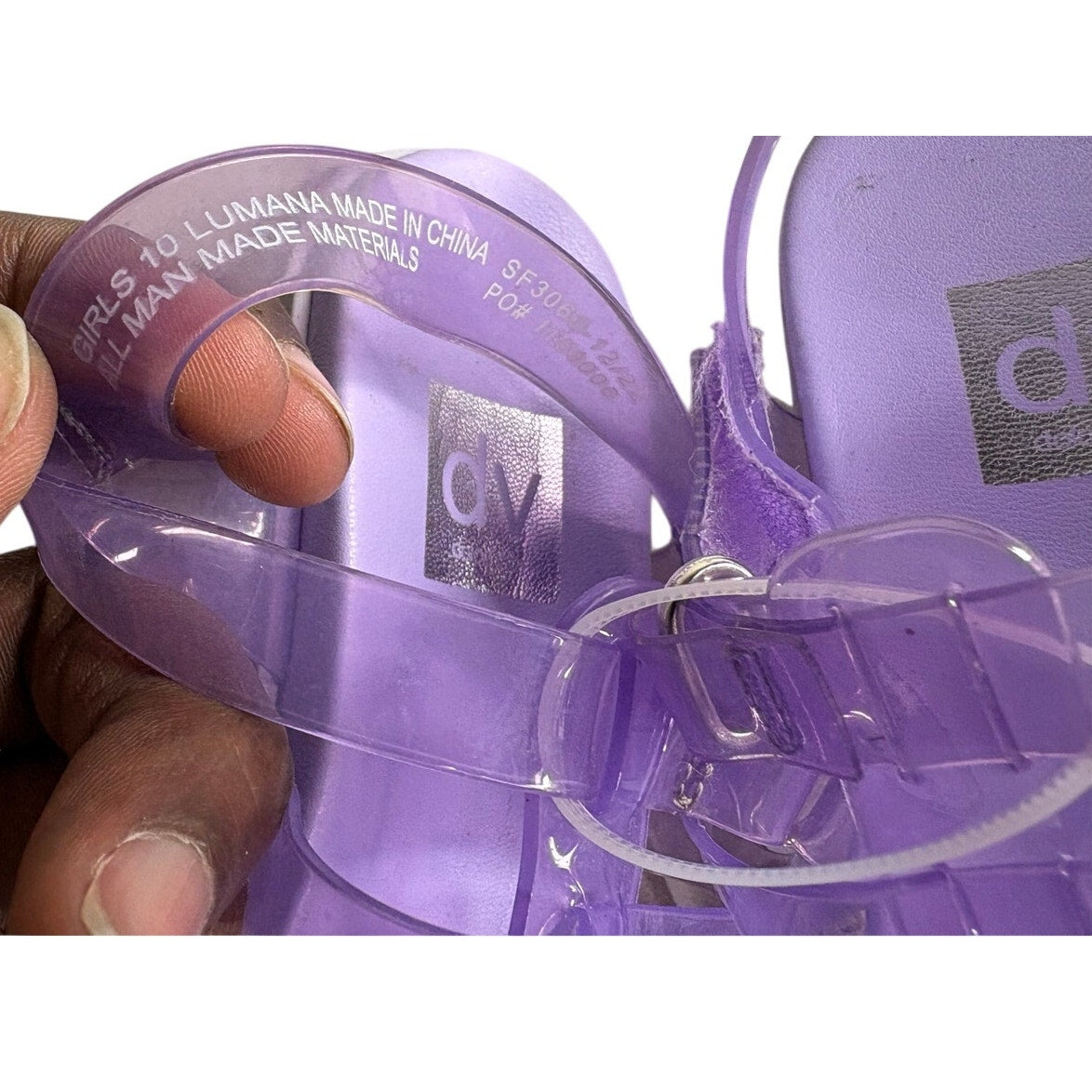 DV by Dolce Vita Lumana Fisherman Jelly Sandals SZ 10