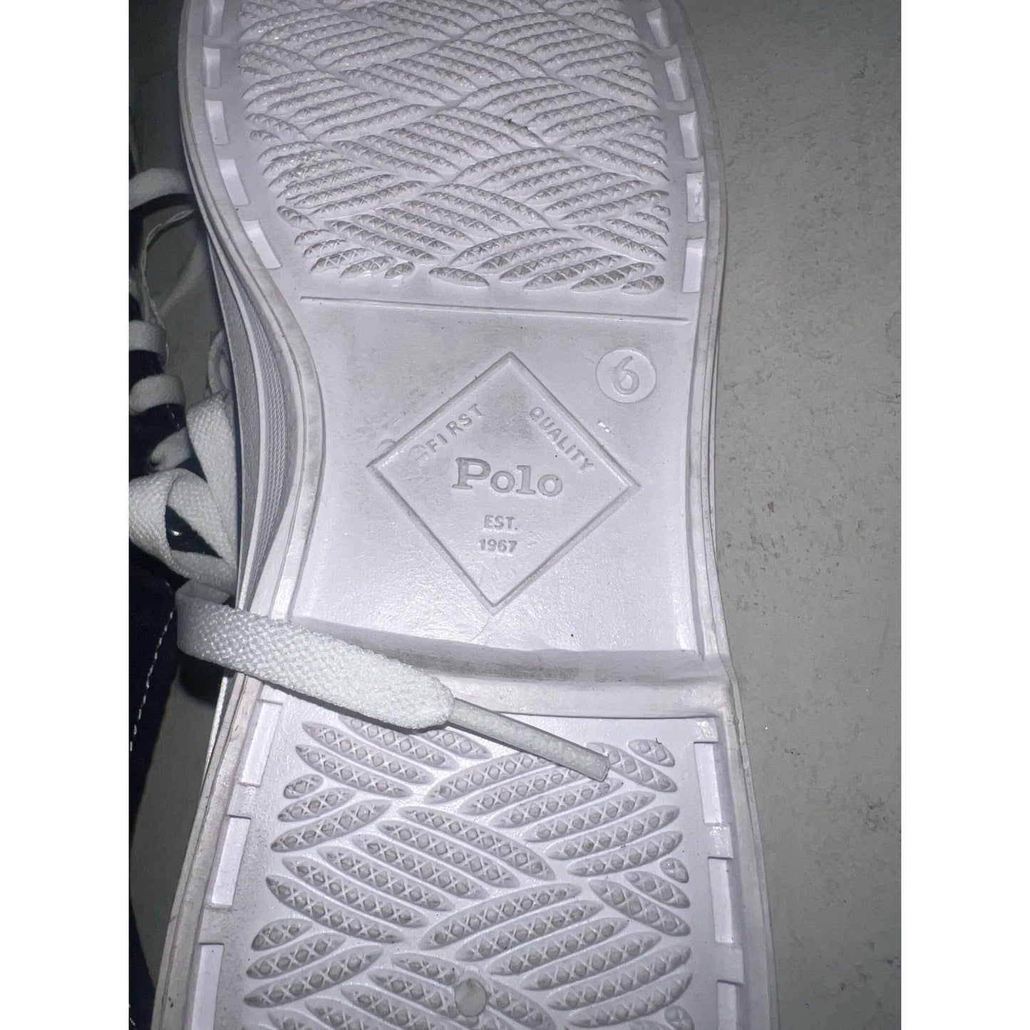 Polo Ralph Lauren Essence 100 Canvas Cap-Toe Sneakers SZ 6