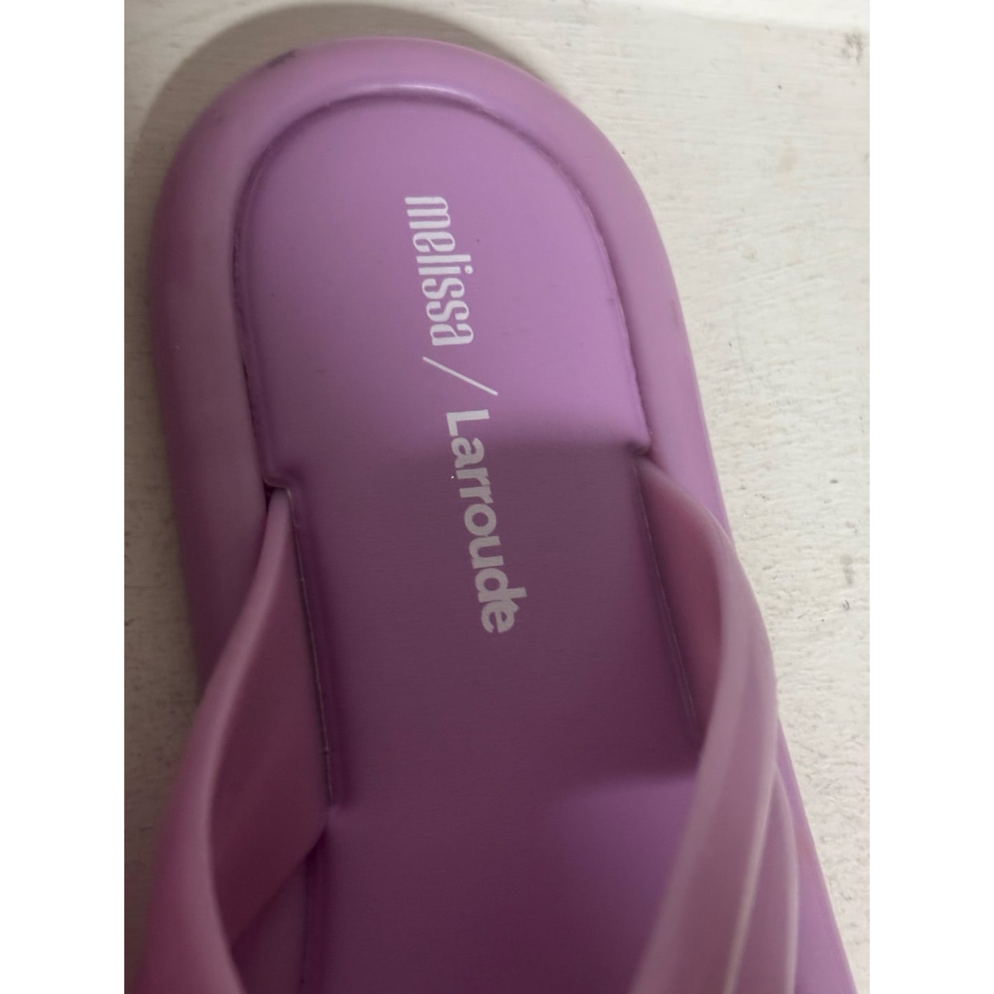 Melissa x Larroudé Crisscross Jelly Cali Slide SZ 8
