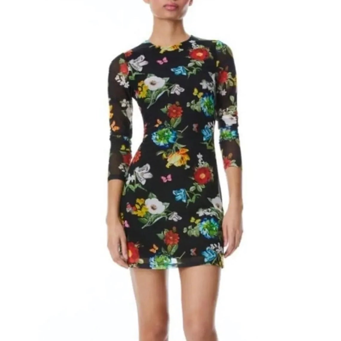 Alice + Olivia Delora Flare Mini Dress SZ 2