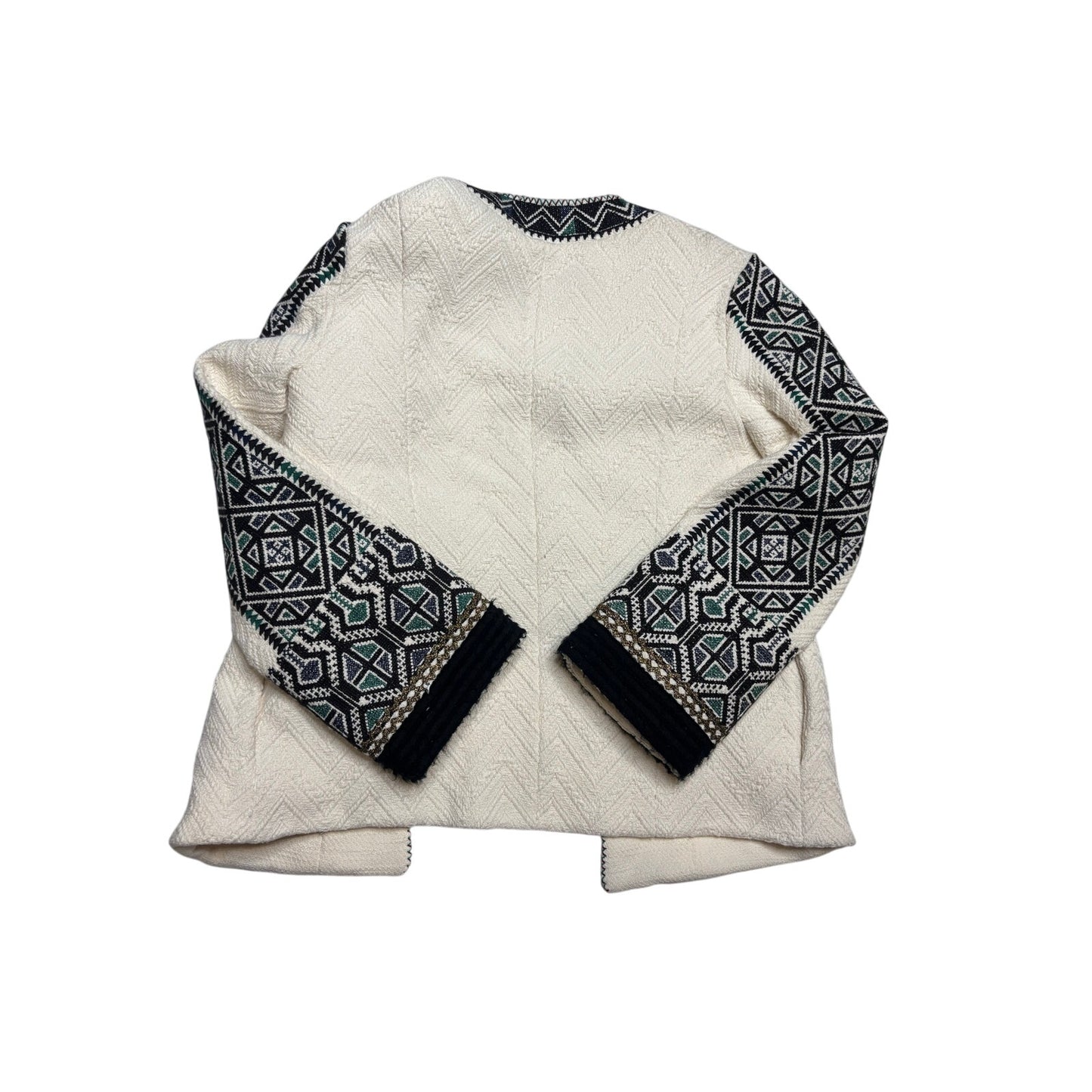 Derek Lam 10 Crosby Embroidered Statement Sweater Jacket SZ 0