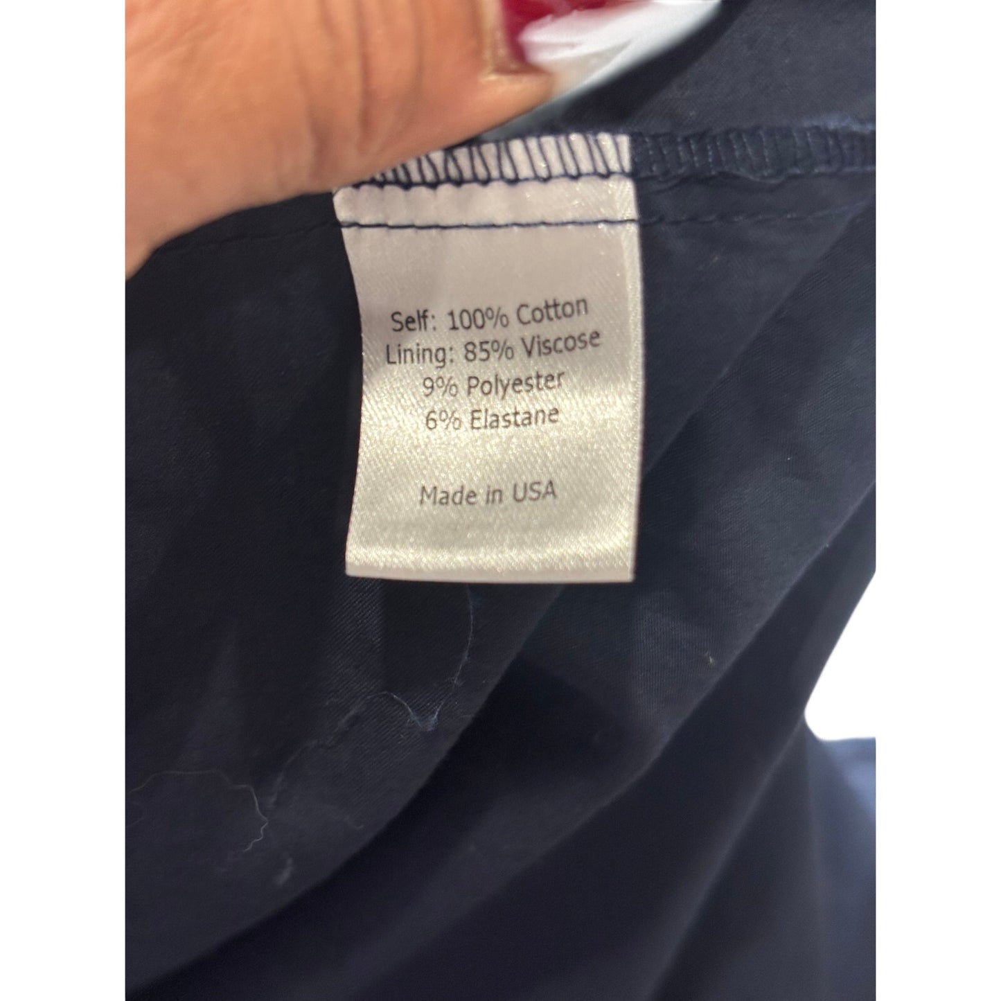 La Ligne New York Navy Smocked Midi Dress SZ Small